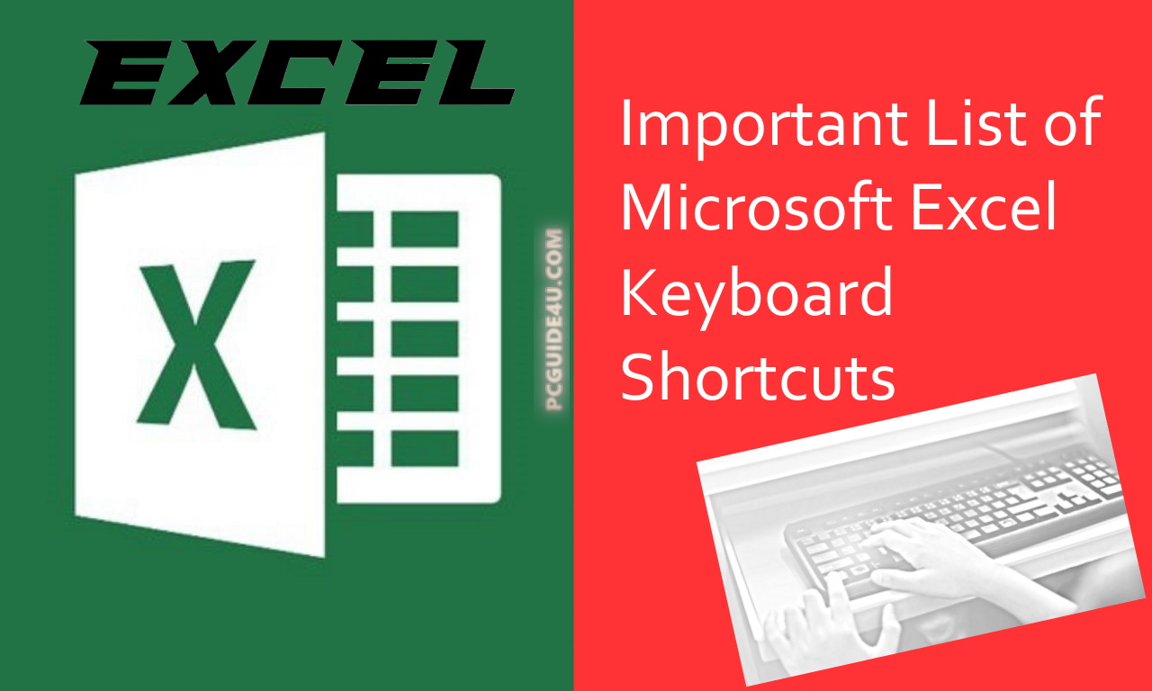 basic ms excel shortcut keys